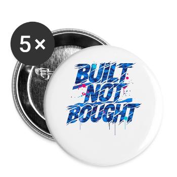 Built Not Bought – JDM Car Scene Camouflage Street - Buttons large 2.2''/56 mm (5-pack) - white - Front