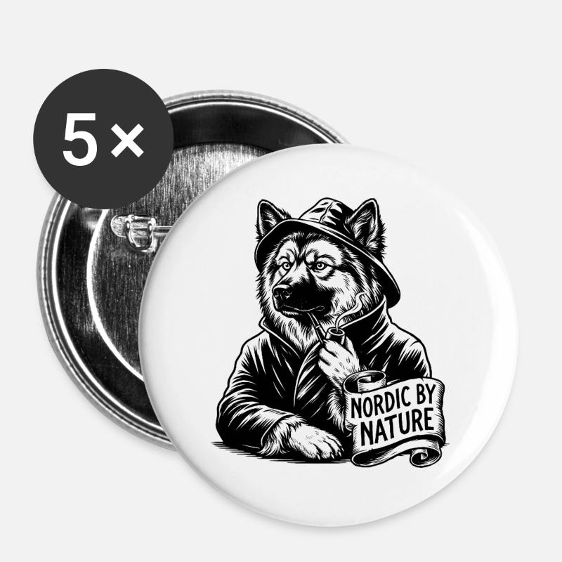 Eurasier | Sailor | Text - Buttons large 2.2''/56 mm (5-pack) - white
