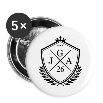 JGA 26 - Buttons large 2.2''/56 mm (5-pack) - white - Front