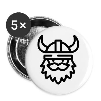 Viking - Buttons large 2.2''/56 mm (5-pack) - white - Front
