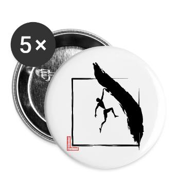 Flatland Climber 7 - Buttons groß 56 mm (5er Pack) - Weiß - Vorne