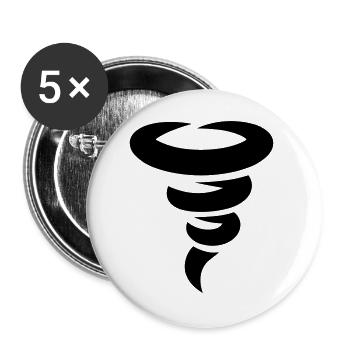 tornado - Buttons large 2.2''/56 mm (5-pack) - white - Front