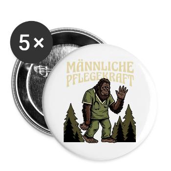 Legendärer Krankenpfleger - Buttons groß 56 mm (5er Pack) - Weiß - Vorne
