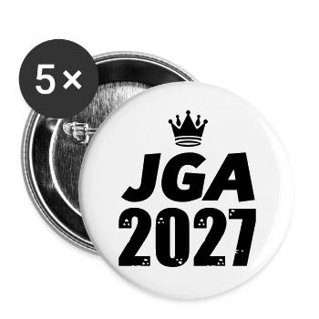 JGA 2027 - Buttons groß 56 mm (5er Pack) - Weiß - Vorne