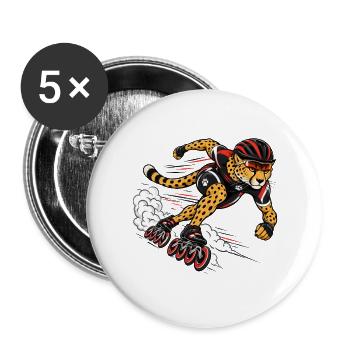 Speedskating Gepard Highspeed Inline - Buttons groß 56 mm (5er Pack) - Weiß - Vorne