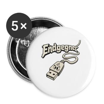 Endgegner - USB Typ A  - Buttons groß 56 mm (5er Pack) - Weiß - Vorne
