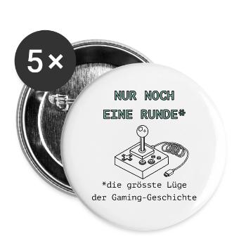 Runde2 - Buttons groß 56 mm (5er Pack) - Weiß - Vorne