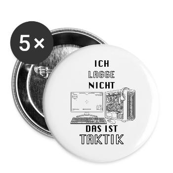 Laggen1 - Buttons groß 56 mm (5er Pack) - Weiß - Vorne