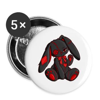 Ursa (Bella Donna‘s wicked world) - Buttons groß 56 mm (5er Pack) - Weiß - Vorne