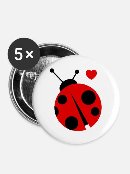 ladybird - Buttons groß 56 mm (5er Pack) - Weiß