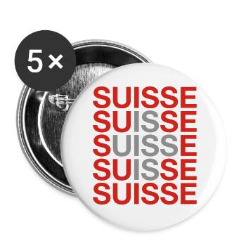 SCHWEIZ 2024 - Schweiz - Switzerland -Suisse - Buttons large 2.2''/56 mm (5-pack) - white - Front
