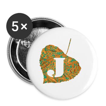 Sheet E 95 J - Buttons large 2.2''/56 mm (5-pack) - white - Front