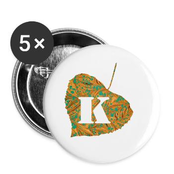 Sheet E 95 K - Buttons large 2.2''/56 mm (5-pack) - white - Front