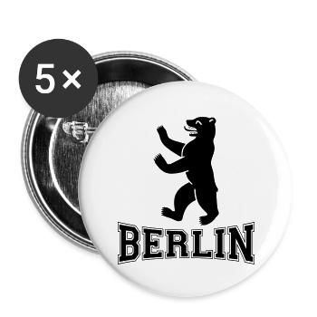 Berlin - Buttons large 2.2''/56 mm (5-pack) - white - Front