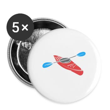 Time To Paddle - Buttons groß 56 mm (5er Pack) - Weiß - Vorne