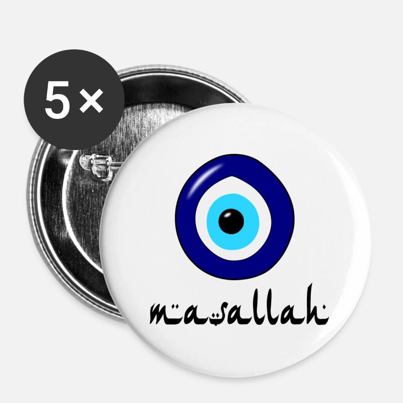 masallah - Buttons large 2.2''/56 mm (5-pack) - white