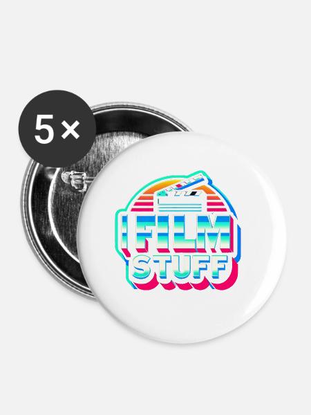 I Film Stuff 17 - Buttons groß 56 mm (5er Pack) - Weiß