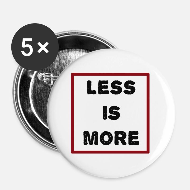 less_is_more - Buttons large 2.2''/56 mm (5-pack) - white