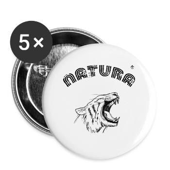 Tiger - Buttons large 2.2''/56 mm (5-pack) - white - Front