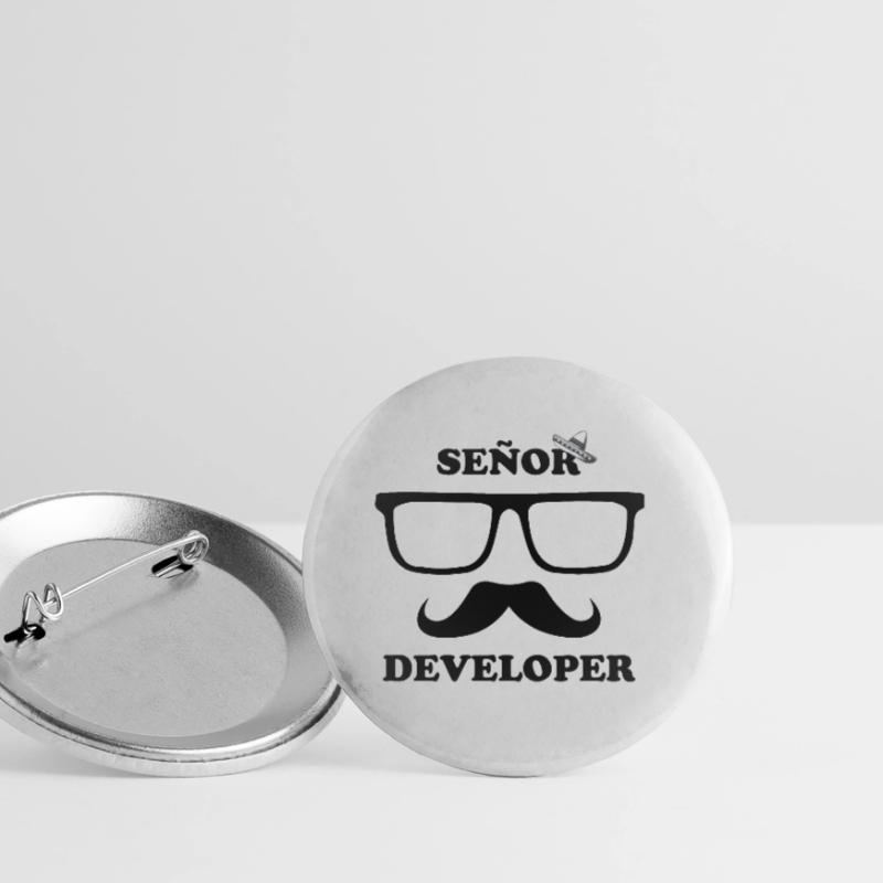 Senor / Senior Developer | Sombrero Developer Buttons large 2.2''/56 mm (5-pack)