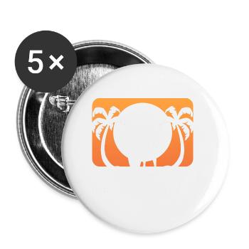 Hawaii Surf Surfer Gift - Buttons large 2.2''/56 mm (5-pack) - white - Front