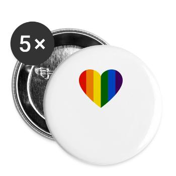 We The People Means Everyone 2 - Buttons large 2.2''/56 mm (5-pack) - white - Front