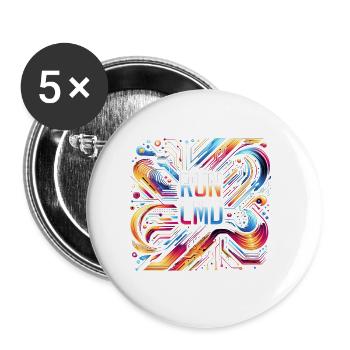 Run Cmd 42 - Buttons large 2.2''/56 mm (5-pack) - white - Front