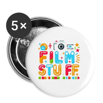 I Film Stuff 11 - Buttons large 2.2''/56 mm (5-pack) - white - Front
