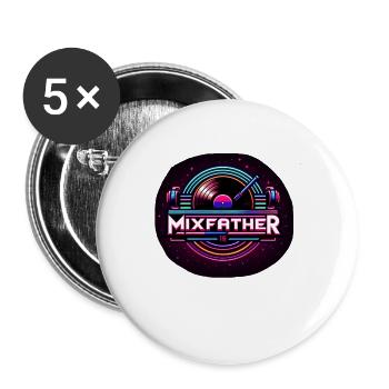 The Mixfather 12 - Buttons groß 56 mm (5er Pack) - Weiß - Vorne