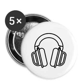Gaming-Headset - Buttons groß 56 mm (5er Pack) - Weiß - Vorne