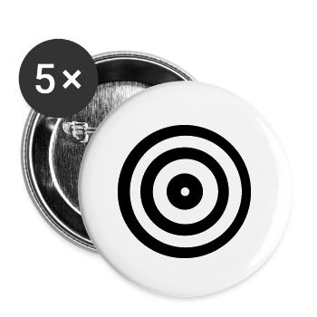target - Buttons large 2.2''/56 mm (5-pack) - white - Front