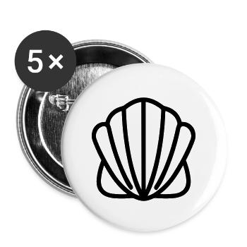 Shell - Buttons large 2.2''/56 mm (5-pack) - white - Front