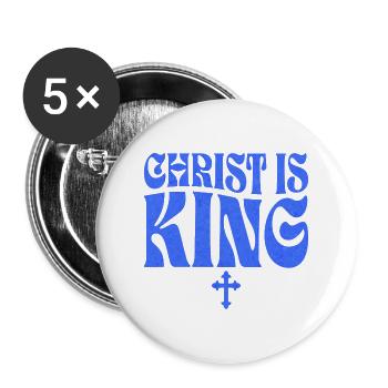 Christian Inspirational Quote - Buttons large 2.2''/56 mm (5-pack) - white - Front