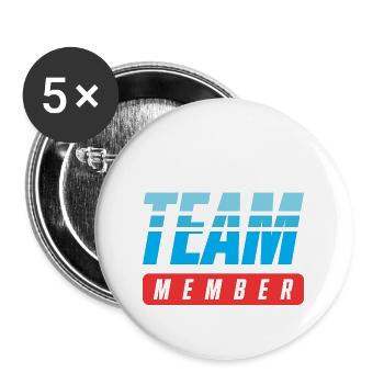 Motorcycle Team - Buttons large 2.2''/56 mm (5-pack) - white - Front