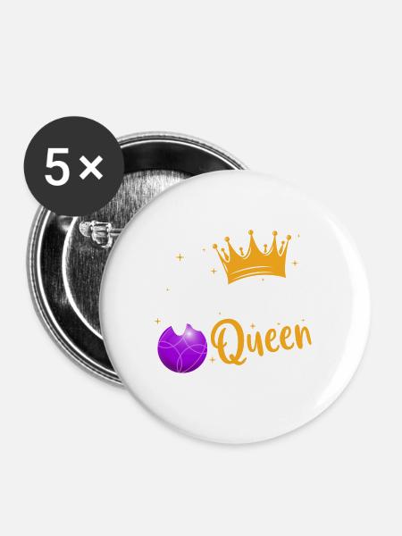 Boccia - Buttons groß 56 mm (5er Pack) - Weiß