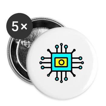 Chip Digital Computer Sensor - Buttons large 2.2''/56 mm (5-pack) - white - Front