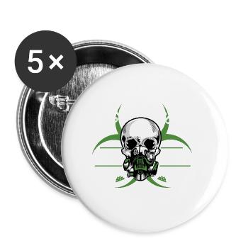 A propos de mon laboratoire Labortechniker Gift - Lot de 5 grands badges (56 mm) - blanc - Devant