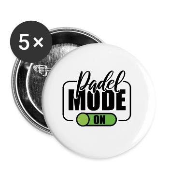 Padel Tennis Paddle Padel Ball Paddling Padel Tennis - Buttons large 2.2''/56 mm (5-pack) - white - Front