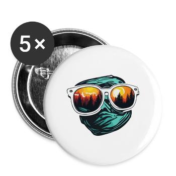 Sunglasses / Reflection / Forest / Reflection - Buttons large 2.2''/56 mm (5-pack) - white - Front