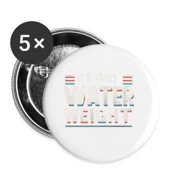 It's Just Water Weight 19 - Buttons groß 56 mm (5er Pack) - Weiß - Vorne
