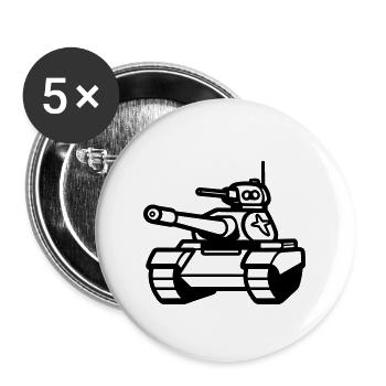 tank - Buttons large 2.2''/56 mm (5-pack) - white - Front
