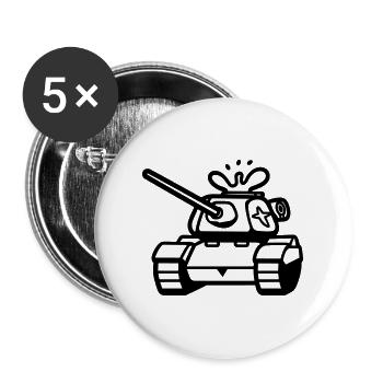 tank - Buttons large 2.2''/56 mm (5-pack) - white - Front