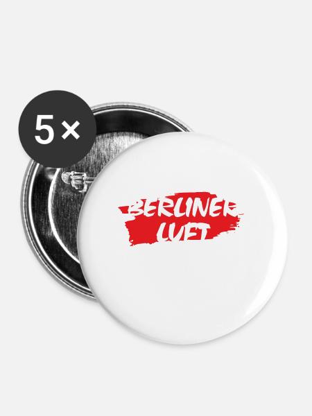 Good Old Berlin - Buttons groß 56 mm (5er Pack) - Weiß