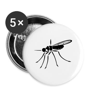 mosquito - Buttons large 2.2''/56 mm (5-pack) - white - Front