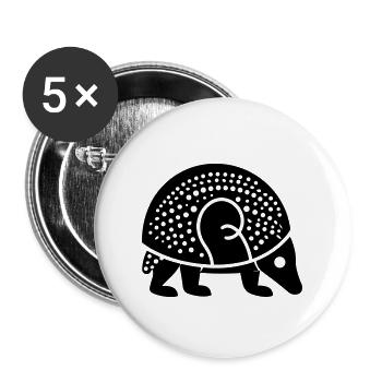 Armadillo - Buttons large 2.2''/56 mm (5-pack) - white - Front