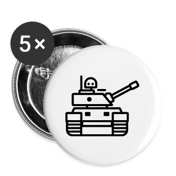 tank - Buttons large 2.2''/56 mm (5-pack) - white - Front