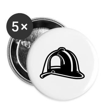Firefighter's helmet - Buttons large 2.2''/56 mm (5-pack) - white - Front