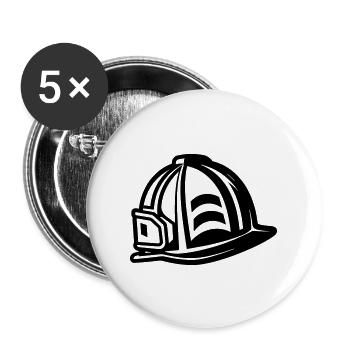 Firefighter helmet - Buttons large 2.2''/56 mm (5-pack) - white - Front