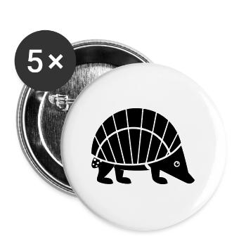Armadillo - Buttons large 2.2''/56 mm (5-pack) - white - Front