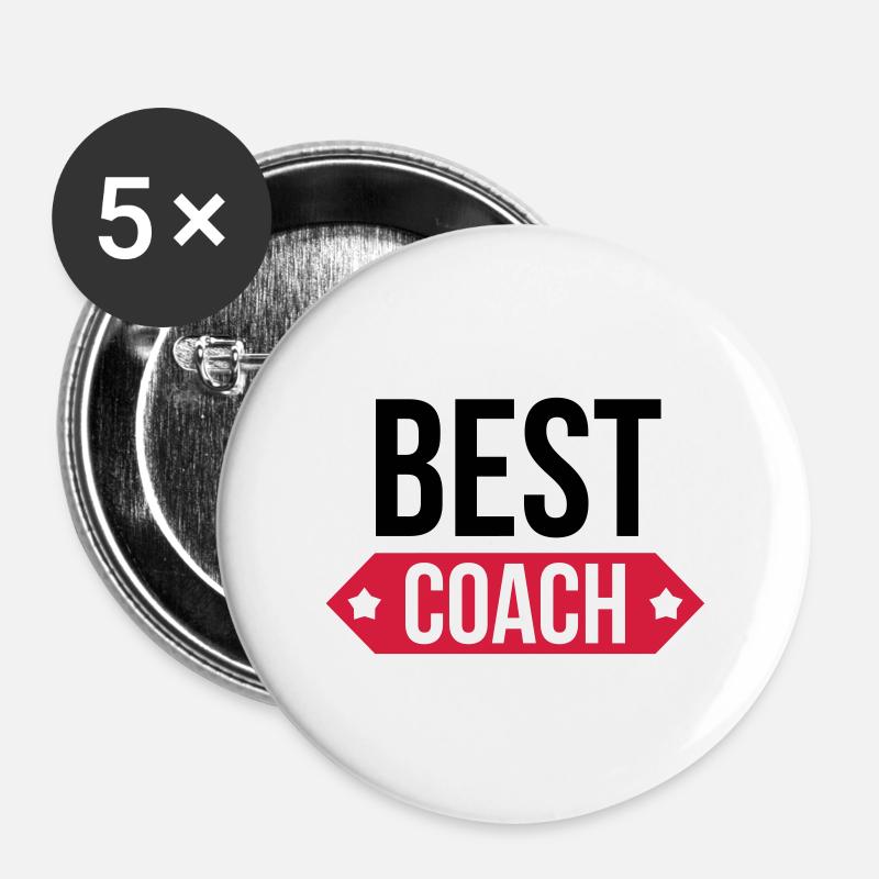 Best Coach - Buttons large 2.2''/56 mm (5-pack) - white